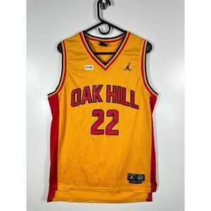 Jordan Mens Oak Hill High School Carmelo Anthony #22 Jersey Yellow Sz M 20x32